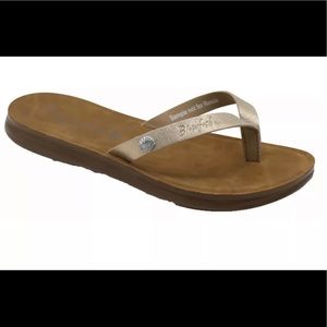 Blowfish Womens Surf Thong Flip Flop Sandal Gold 7
